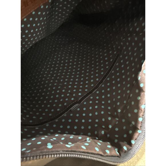 Chala Fox Tote Crossbody Bag – Appliqué Canvas & Faux Leather – Great Shape - Picture 6 of 10